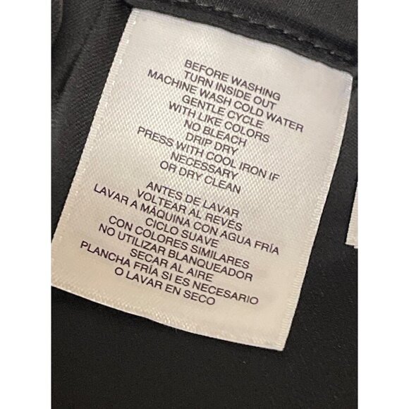 NEW! Nine West Wrap Black Skirt Silky Knee Length Careerwear Party Size Large - Picture 8 of 9